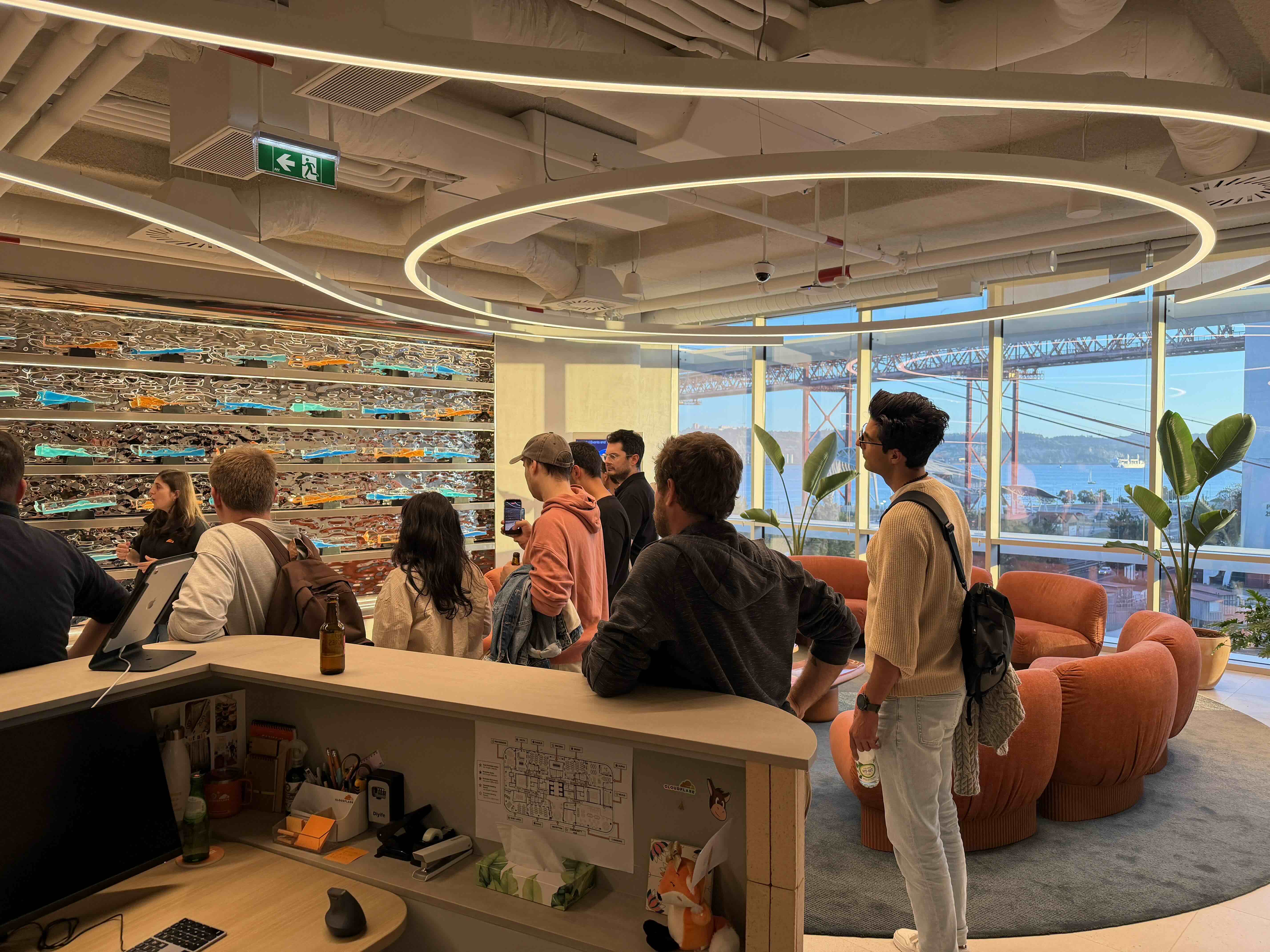 Cloudflare Lisbon meetup scene from April 14